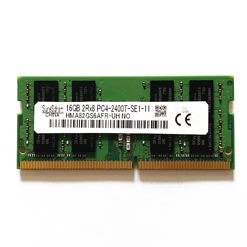 SureSdram Ʈ ޸, DDR4 RAM SODIMM, 16GB, 2400MHz, 16GB, 2RX8, PC4-2400T-SE1-11